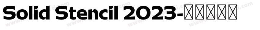 Solid Stencil 2023字体转换